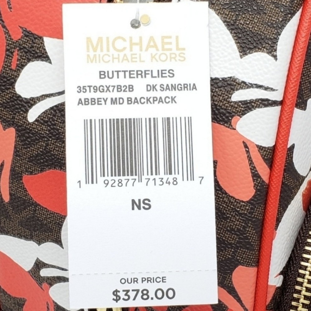 💕LAST 1💕Michael Kors MD Abbey Butterfly Backpack - Picture 4 of 5